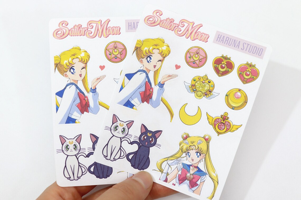sailor moon sticker anime sticker bullet journal planner etsy