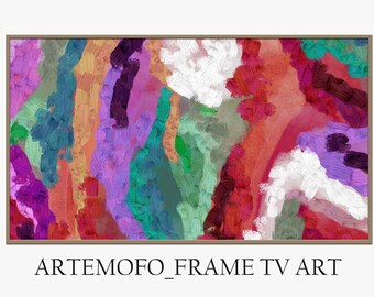 samsung frame tv art / colorful shape abstract frame tv art / modern samsung art tv / digital download for samsung frame / industrial