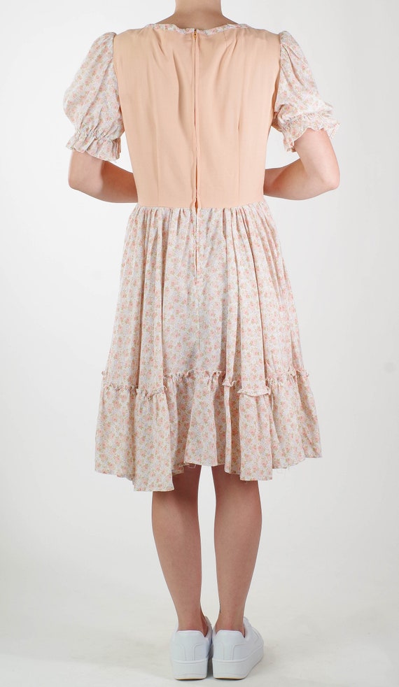 Vintage Square Dancing Dress With Peach Bodice, P… - image 6