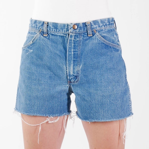 Vintage Wrangler Mid Rise Denim Cutoff Shorts - Kids 16 Husky - Women’s Small - Jorts - Distressed Denim Shorts