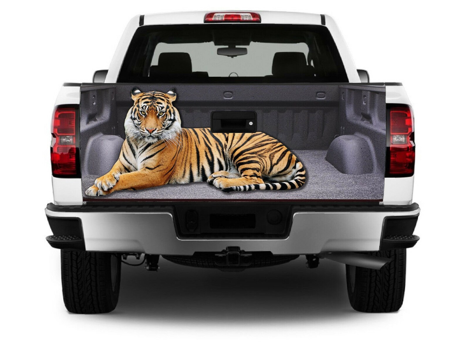 Tiger In Truck 3D Realistic Decal Tiger Truck Tailgate Wrap Etsy