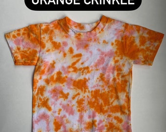 Toddler Orange Tie-Dye T Shirts