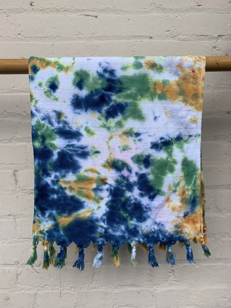 Tiedye Turkish Hand Towel Multiple Color Coices Etsy