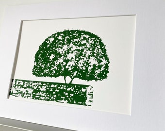 Night Tree (green) A3 - Limited Edition (10) Original Fine Art Screen Print