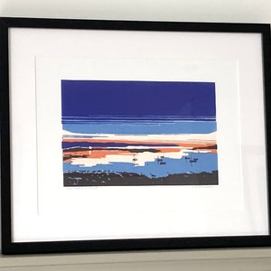 Devon Sunset Screen Print A3