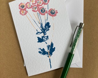 Pink Daisy Greeting Card A6