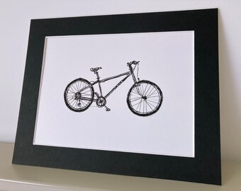Bicycle line drawing
