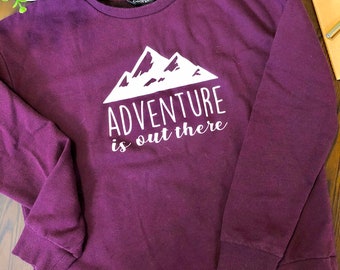 Adventure is Out There Upcycled Sweater