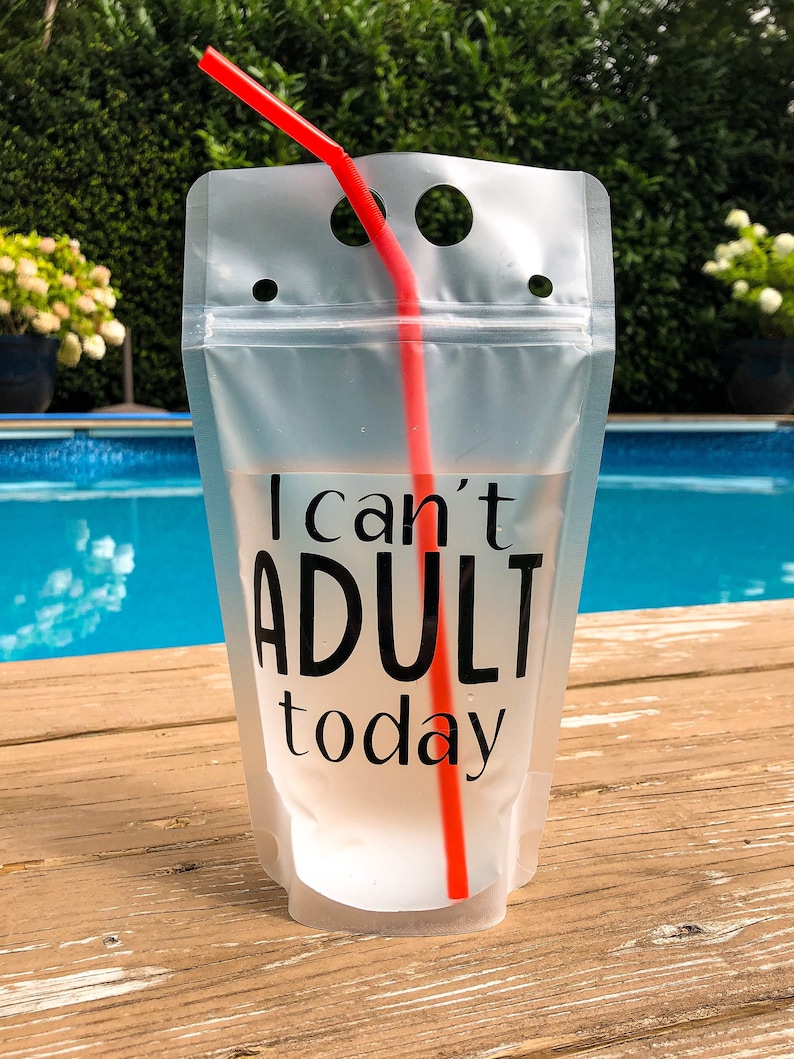 Drink Pouches Adult Drink Pouch Caprisun Pouch Booze Bag Etsy