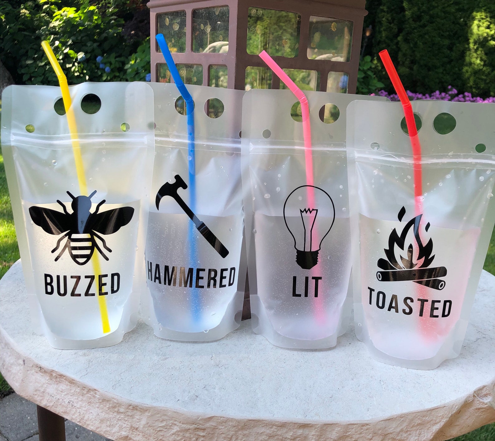 Drink Pouch Adult Drink Pouch Caprisun Pouch Booze Bag Etsy