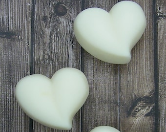 Lotion Bar / Burro di cacao Burro di Karitè Cera d'api Idratante Body Bar / Handmade Solid Lotion Bar / Balsamo per il corpo / Regalo a forma di cuore / San Valentino