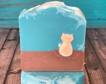 Soap Bar | Crazy Cat Lady | Handmade Vegan Soap | Palm Free Handmade Artisan Soap | Luxury Soap | Cat Lover Gift | Valentines Self Care Gift