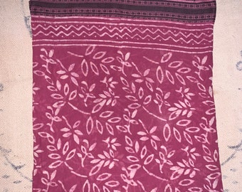 Lot 4 Piece Hand block printed sarong bagru print,Ladies Scarves Dupatta Jaipur Print,Summer Beach Scarf,Natural Color Processed