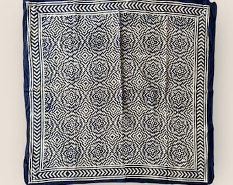 Hand Block Printed Cotton Square Scarf,Hijab for Women, Cotton head scarf,gift,Women face cover,Hijab Head cover,Hand made Head cover