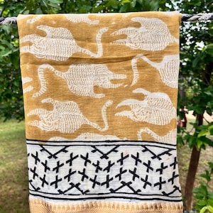 Hand Block Printed Beach Sarong for Women beach scarves in cotton Beach Wrap Pareo Beach Swim wear gift for her Beach Cover Ups Indian lungi