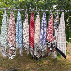Set of 10 Indian cotton Bandana Scarf,Foulard,Neckerchief,Necktie Face Mask,Hijab,Hand Made Gift for Mom,Dad,Wife,Husband,Gf,Bf