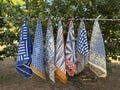 Set of 7 Blue coloured Indian cotton Bandana Scarf,Foulard,Neckerchief,Necktie Face Mask,Hijab,Hand Made Gift for Mom,Dad,Wife,Husband,Gf