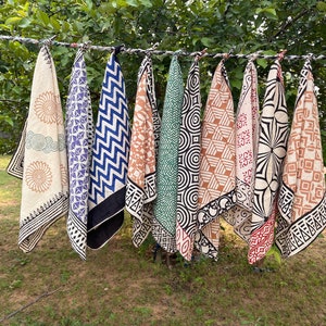 Set of 10 Indian cotton Bandana Scarf,Foulard,Neckerchief,Necktie Face Mask,Hijab,Hand Made Gift for Mom,Dad,Wife,Husband,Gf,Bf