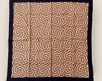Hand Block Printed Cotton Square Scarf,Hijab for Women, Cotton head scarf,gift,Women face cover,Hijab Head cover,Hand made Head cover