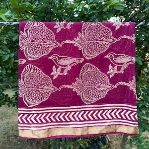 Stingray and sparrow Blocks Hand block print Sarong,Beautiful scarf,Hand made Pareo,Cotton,Sarong wrap up dupatta Beach cover ups