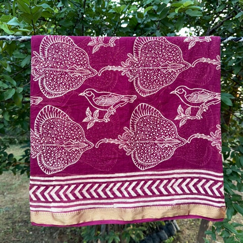 Stingray and sparrow Blocks Hand block print Sarong,Beautiful scarf,Hand made Pareo,Cotton,Sarong wrap up dupatta Beach cover ups