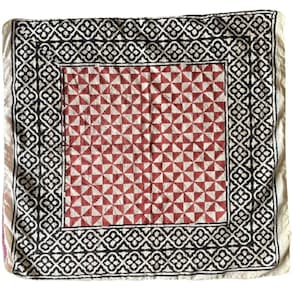 Hand-Block-Print Bio-Baumwolle Bandana: Indisches Halstuch Bild 1
