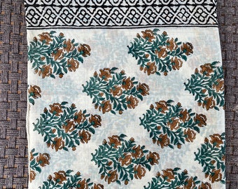 Hand Block Print Cotton Sarong, Beach Cover Up, Indian Pareo, Boho Beach Wrap, Handmade Cotton Sarong
