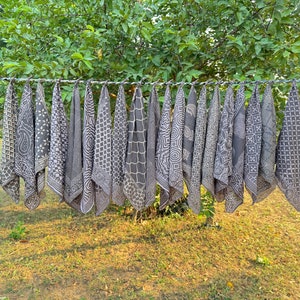 Set of 20 Indian cotton Bandana Scarf,Foulard,Neckerchief,Necktie Face Mask,Hijab,Hand Made Gift for Mom,Dad,Wife,Husband,Gf,Bf