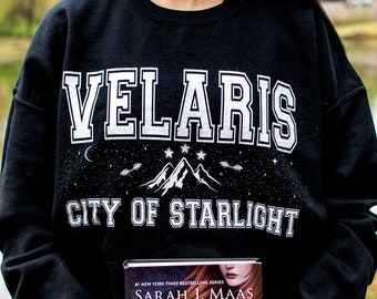 Velaris - A Court of Thorns and Roses - Sarah J Maas - Boyfriend Unisex Heavy Blend Crewneck Pullover Sweatshirt