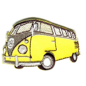 Camper Van Motif, Applique Patch Iron-on