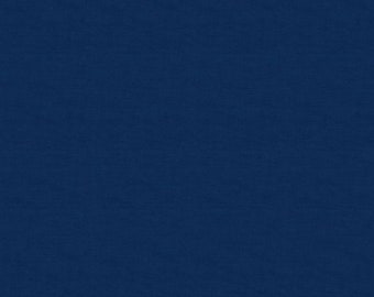 100% Cotton Linen Texture - Navy by Makower