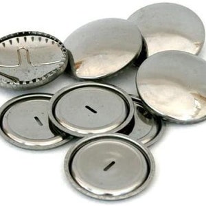 Self Cover Buttons Metal Sizes available 11,15,19,22,29 and 38mm image 3