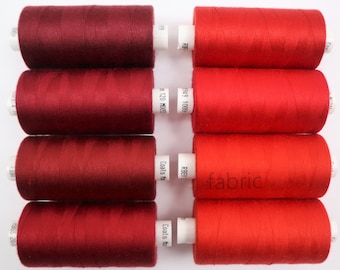 Moon Threads in Shades of Red