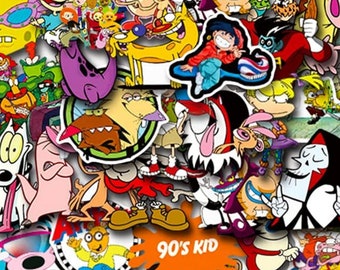 90s Cartoon Stickers - Etsy 90s Cartoon Stickers - Etsy
