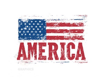 Amerika Patriotic Clipart, PNG Sofort-Download-Datei, digitales Design zum Basteln, druckbare Kunst, Aquarell Clipart