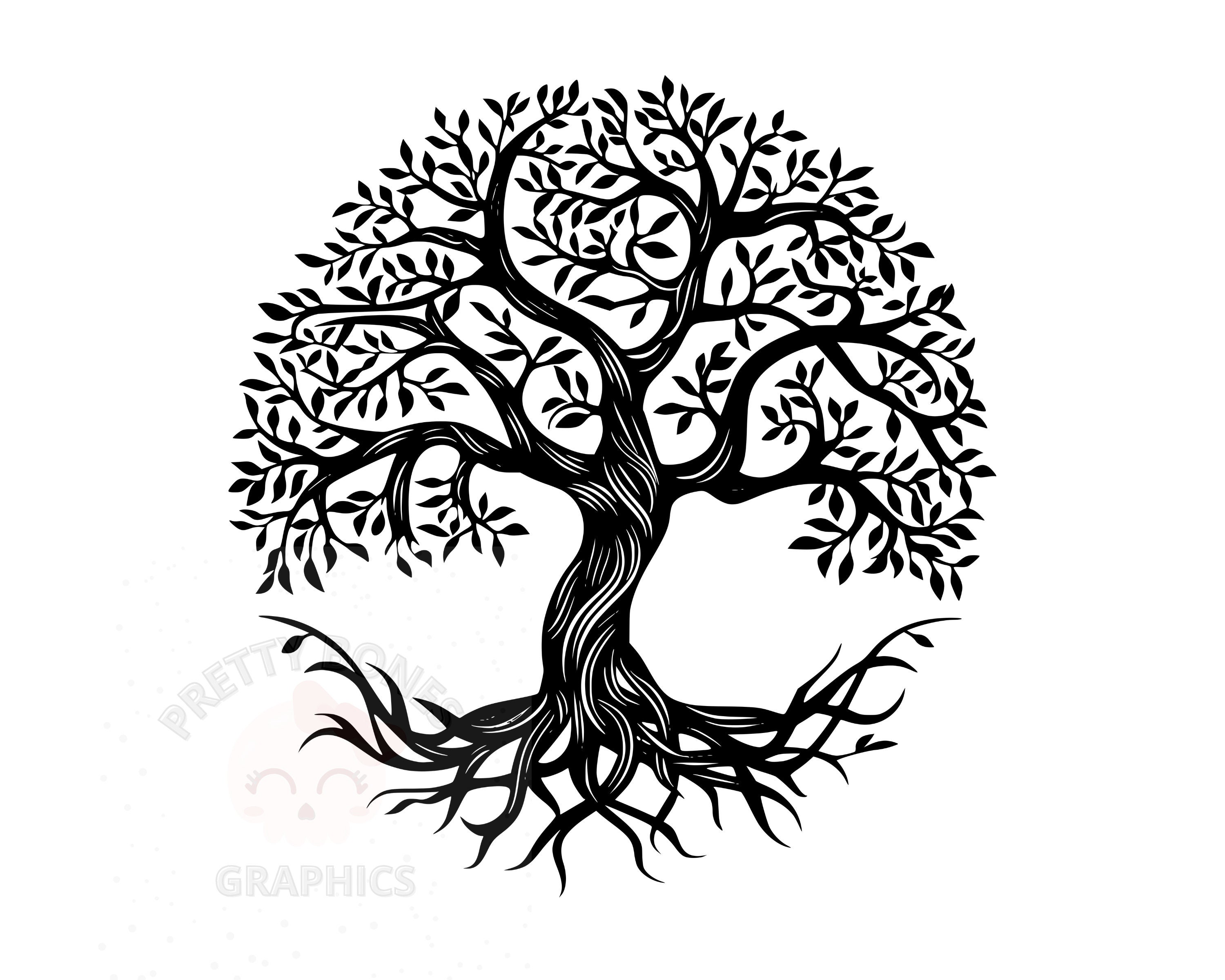 Tree of Life Vector Bundle, 5 SVG, PNG Instant Download Files, Digital ...