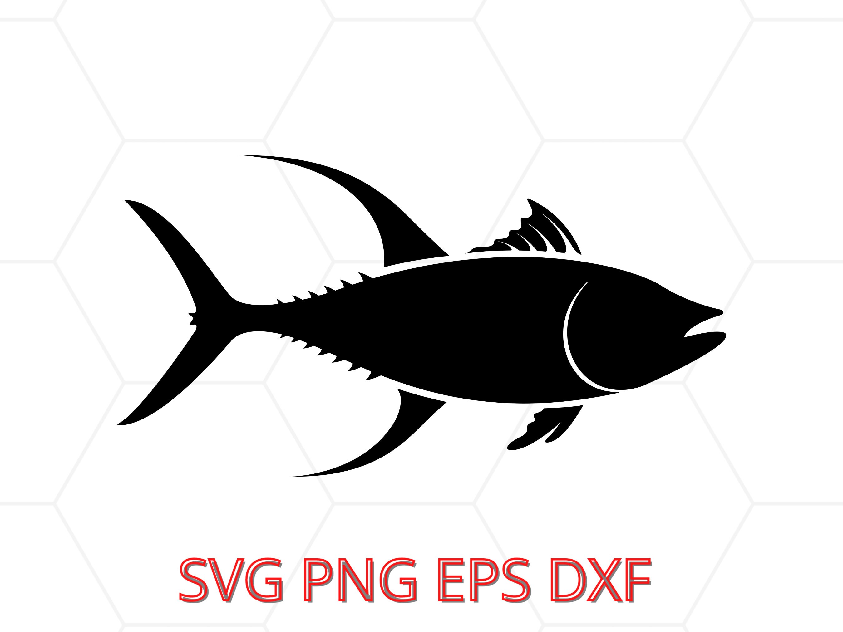 Tuna Fish SVG Instant Download SVG PNG Eps Dxf Fish Etsy UK