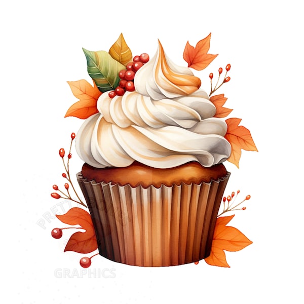 Cupcake Clipart - Etsy