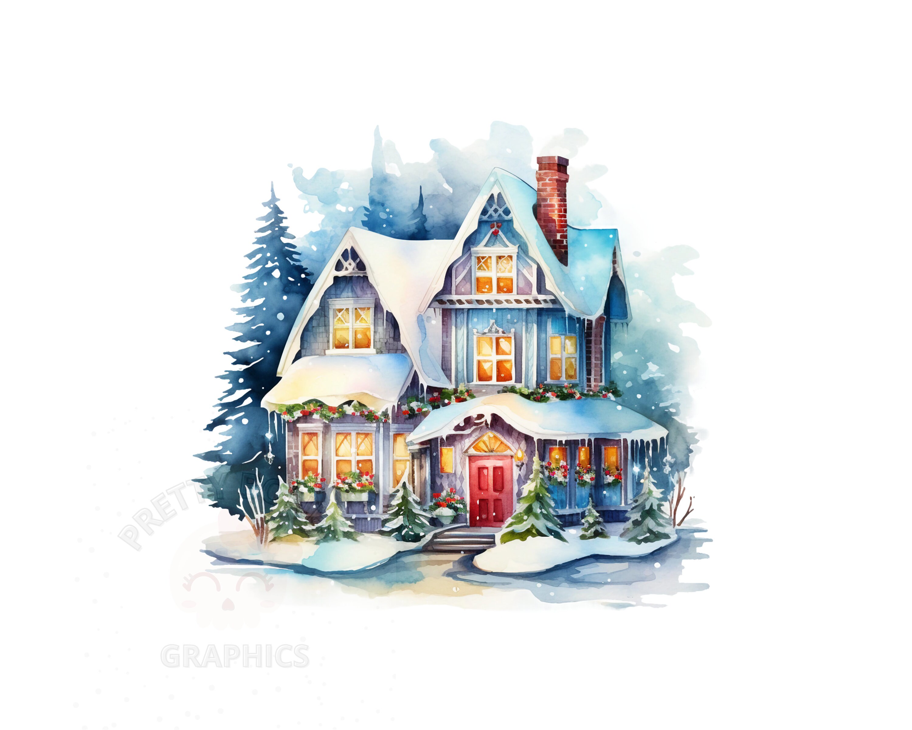 watercolor home house and building city element collection set town  16765359 PNG