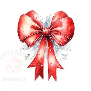 Arco rojo de acuarela de Navidad, archivo de descarga instantánea PNG, diseño digital para manualidades, imágenes prediseñadas de decoración de Navidad