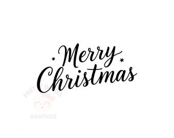 Frohe Weihnachten Linie Kunst, SVG, PNG, EPS, Dxf, Pdf Sofort-Download-Datei, digitales Design zum Basteln, bedruckbar, Vektor-Clipart