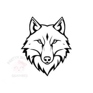 Wolf SVG, PNG, EPS, Dxf Instant Download Files, Vector Clipart, Digital Design For Crafting, Printable Art