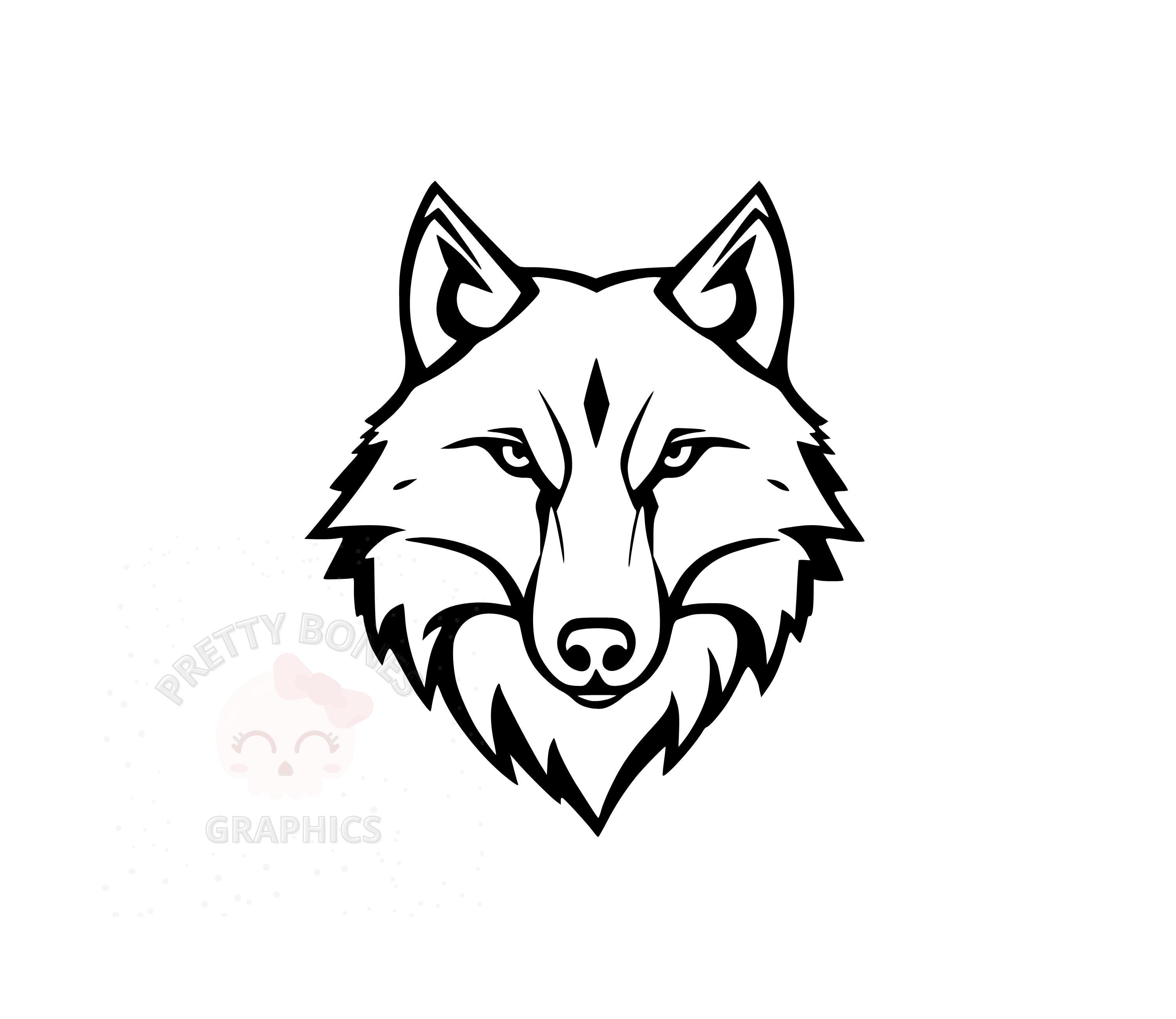 Wolf SVG, PNG, EPS, Dxf Instant Download Files, Vector Clipart, Digital Design For Crafting, Printable Art