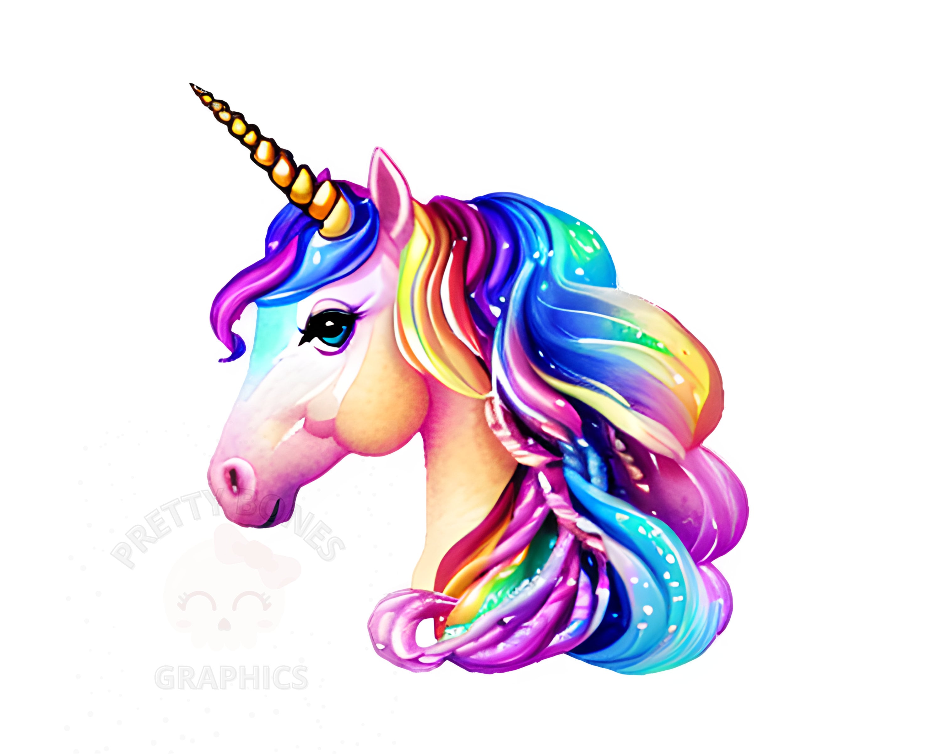 Unicorn Clipart, Instant Download PNG, Digital File for Crafting, Card ...