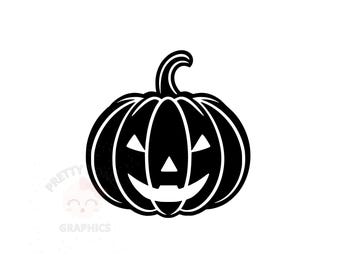 Halloween Kürbis SVG, PNG, EPS, Dxf Sofort-Download-Dateien, digitales Design zum Basteln, Kürbis Vektorkunst