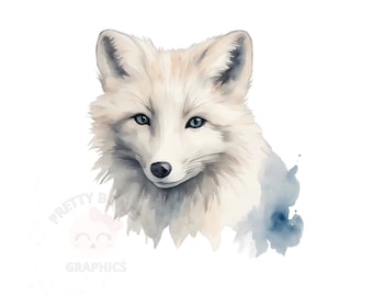 Aquarel poolvos clipart, PNG Instant downloadbestand, digitaal ontwerp voor knutselen