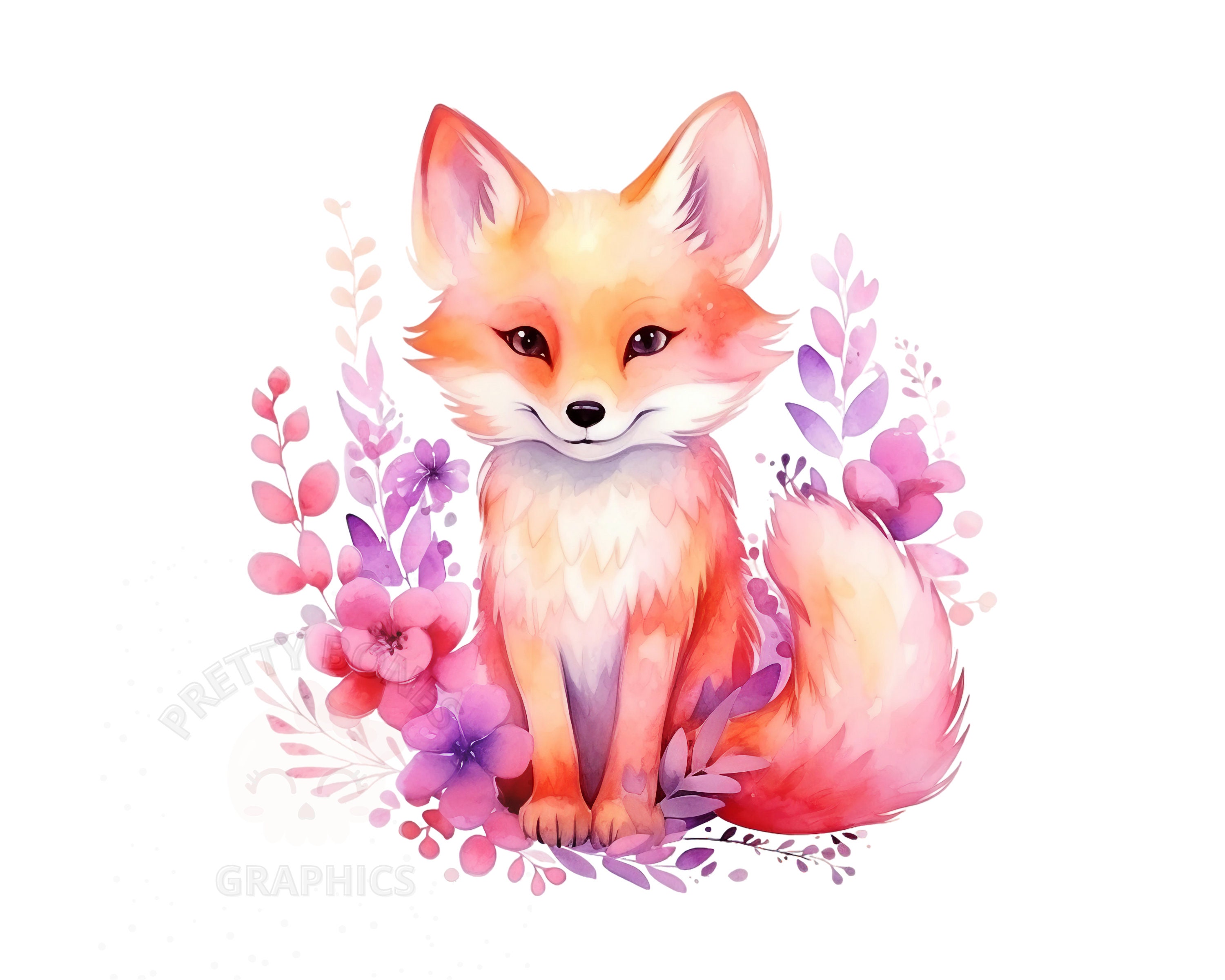 Pink Fox - Etsy
