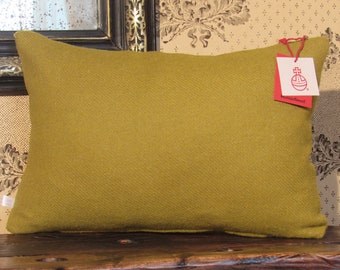 Harris Tweed Cushion in a Vibrant and Fresh Green