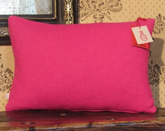 Harris Tweed Cushion in a Bright Bubblegum Pink