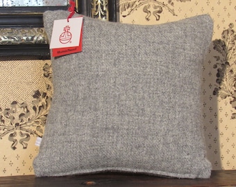 Harris Tweed Cushion in a Sophisticated Light Charcoal Grey